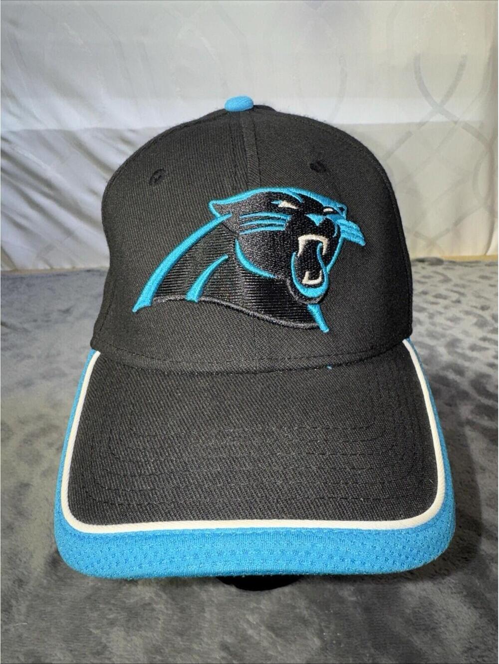 Carolina Panthers New Era Black & Blue Cap On Field Fitted Medium/Large